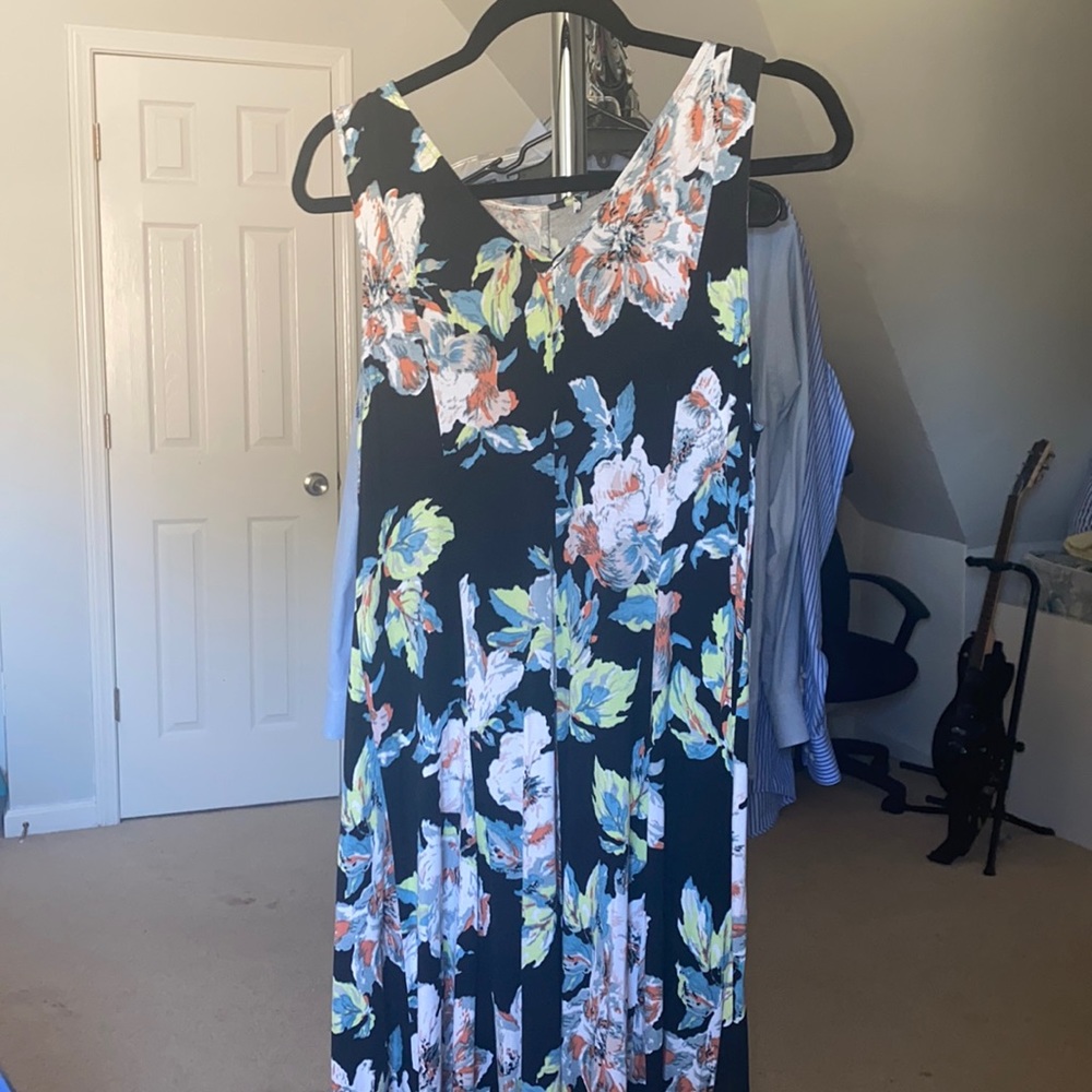 floral jersey dress
